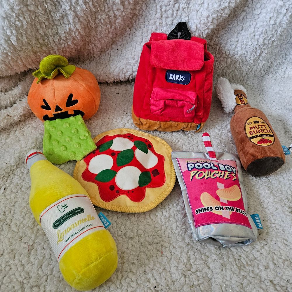 Bark Box Lot of 6 Plush‎ Dog Toys